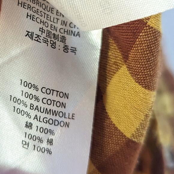 Me + Henry Button Down Boys Sz 3-4y Long Sleeve Rust Gingham Short Fall - Picture 7 of 7